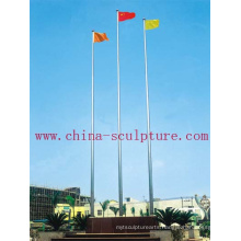 Stainless Steel Flagpole with banner